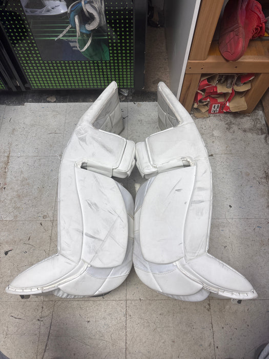 Used CCM EFLEX 6.9 Goalie Leg Pads Size Senior 34+2