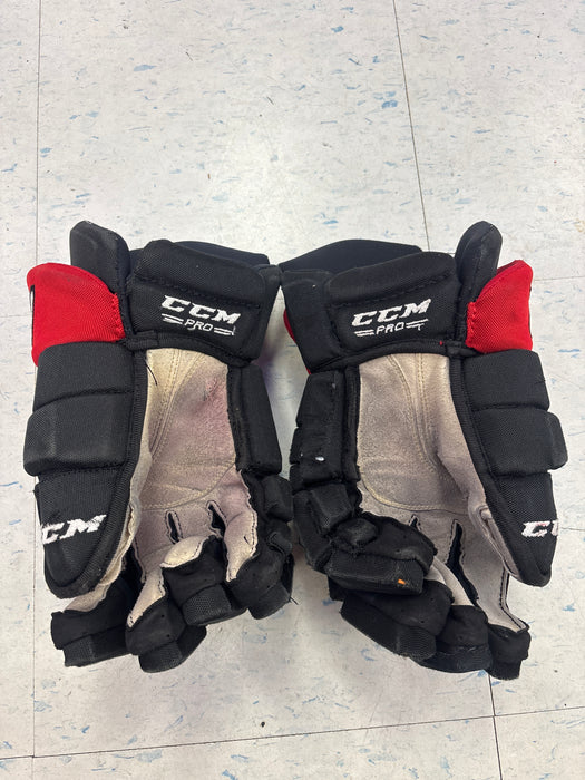 Used CCM HGTK 14” Belleville Senators Pro Stock Gloves