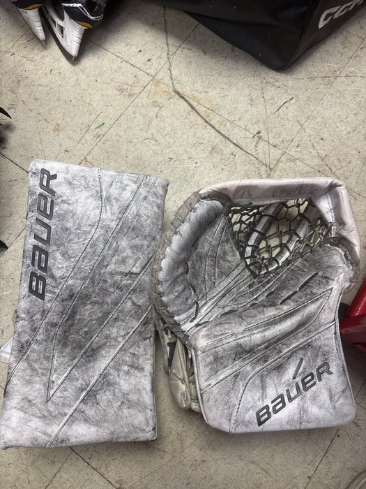 Used Bauer Vapor X5 Pro Full Right Catcher And Blocker Size Intermediate