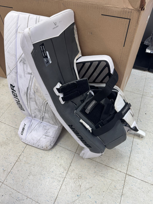 Used Bauer GSX Goalie Leg Pads Junior Large 30"+1"