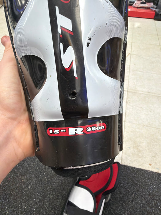 Used Easton Stealth S1 15” Senior Shin Guards