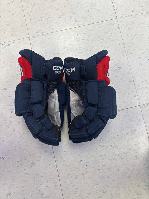 Used CCM HGJSCHLPP 14” Oshawa Generals ‘BUCKLEY’ Pro Stock Gloves