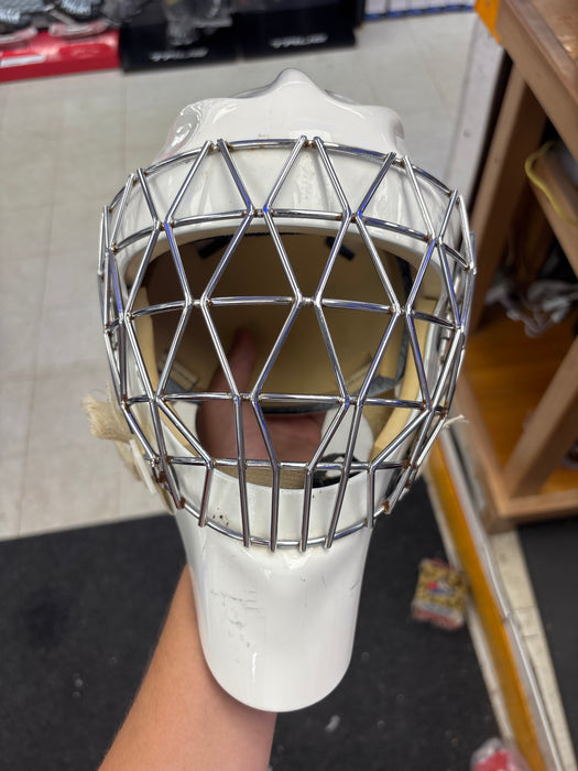 Used Sportmask X8 Senior Small Goalie Helmet (With Ringette Goal Cage)