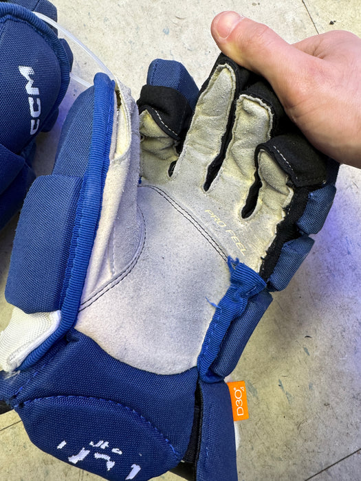 Used CCM NHL Leafs Hirvonen Pro Stock 13" Gloves