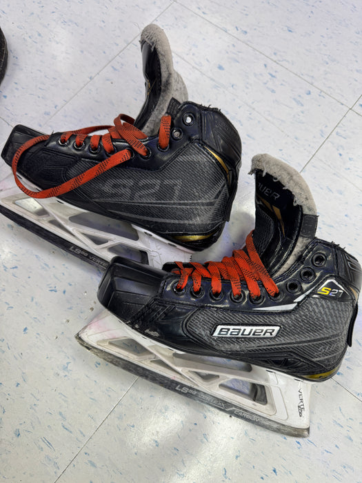 Used Bauer S27 Goal Skates 3.5D