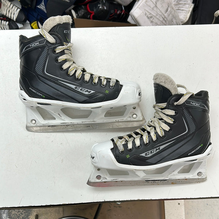 Used CCM Ribcore 40K Goal Skates 5D