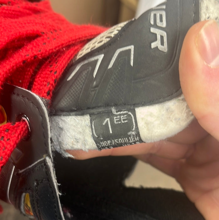 Used Bauer Supreme 170 Size 1EE Player Skates