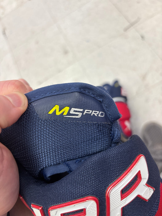 Used Bauer Supreme M5 Pro 13” Gloves
