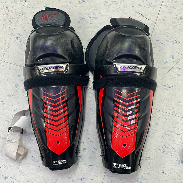 Used Bauer Lil Sport 9” Shin Pads