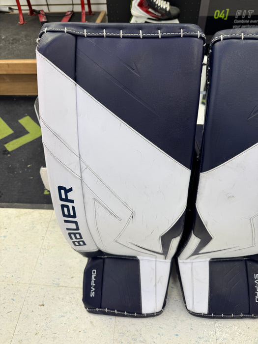 Used Bauer SV-Pro Custom Leg Pads Senior Small 33"
