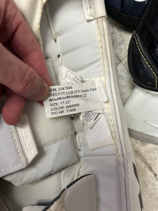 Used CCM EFlex 5.5 Youth Goal Pads