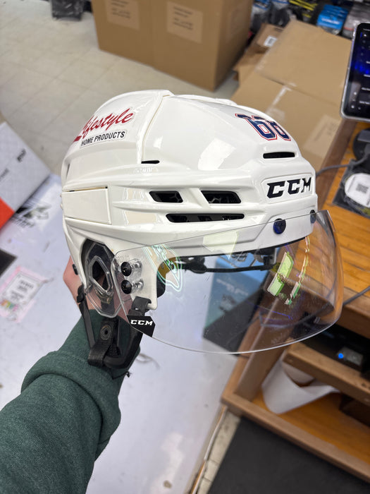 Used CCM Tacks X Oshawa Generals Pro Stock Senior Medium Helmet
