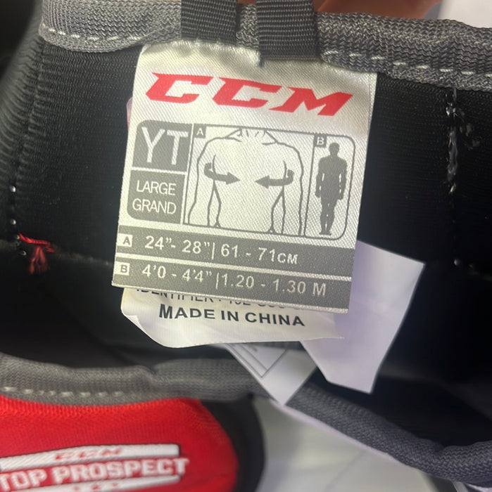 Used CCM Top Prospect Youth Large Shoulder Pads