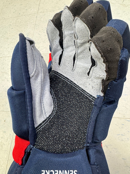 BECKETT SENNECKE Pro Stock Game Used CCM HGJSHL Gloves 14"