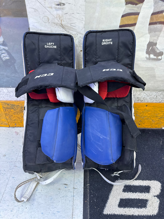 Used CCM YtFlex II 26” Goalie Leg Pads
