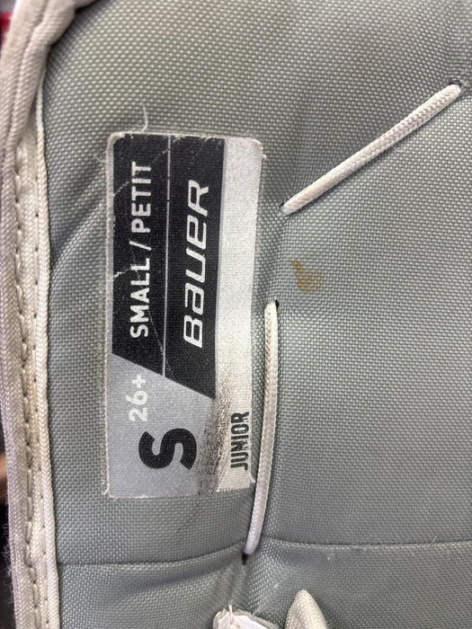 Used Bauer GSX Goalie Leg Pads Size Junior Small 26+1
