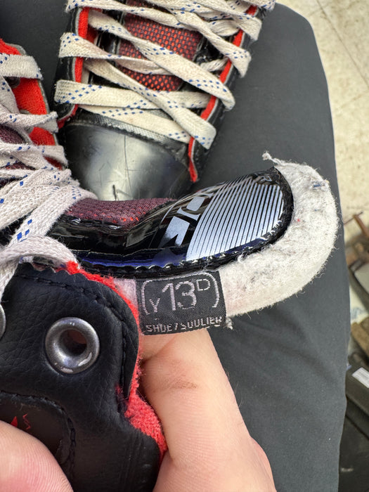 Used Bauer X2.7 Goal Skates Youth 13.0D
