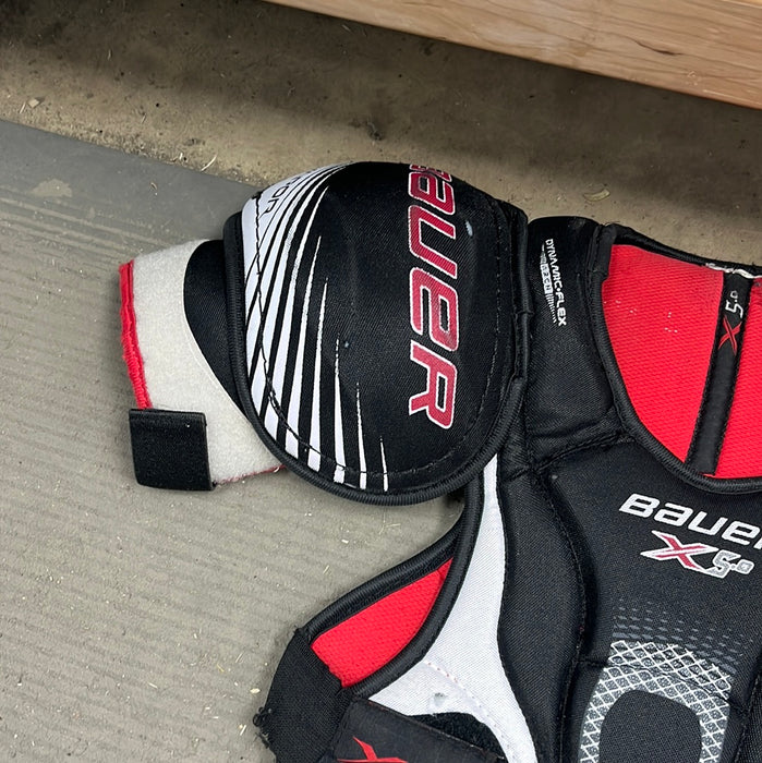 Used Bauer X5.0 Junior Large Shoulder Pads