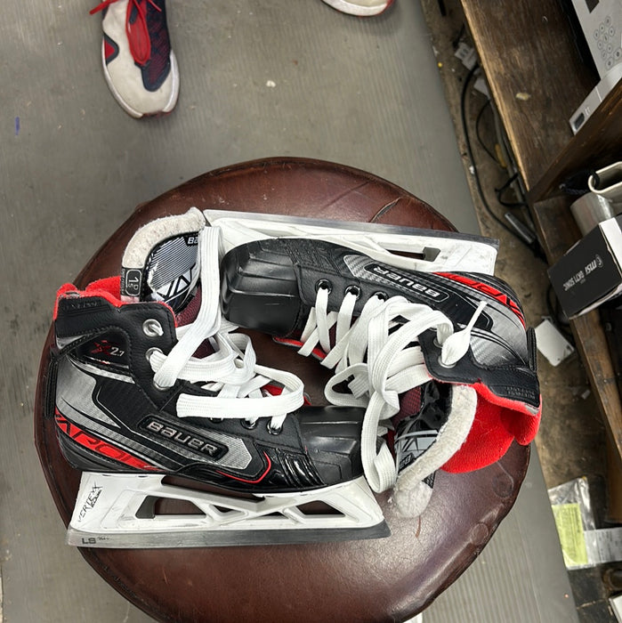 Used Bauer Vapor X2.7 Size 1.5 Junior Goal Skates