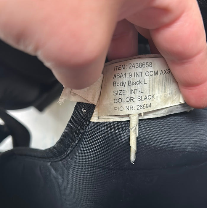 Used CCM Axis 1.9 Intermediate Large Goalie Chest Protector