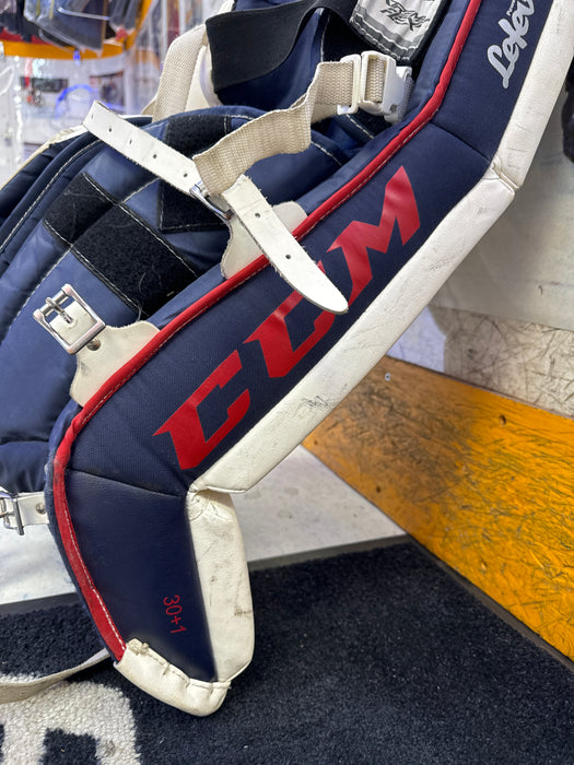 Used CCM Extreme Flex 760 30+1” Goalie Leg Pads