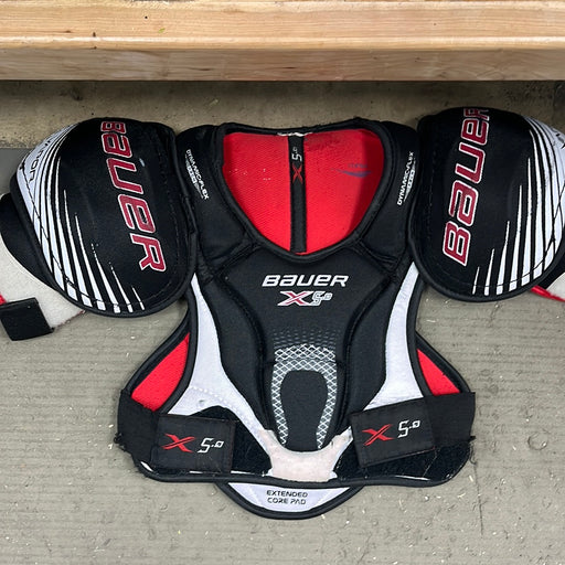 Used Bauer X5.0 Junior Large Shoulder Pads
