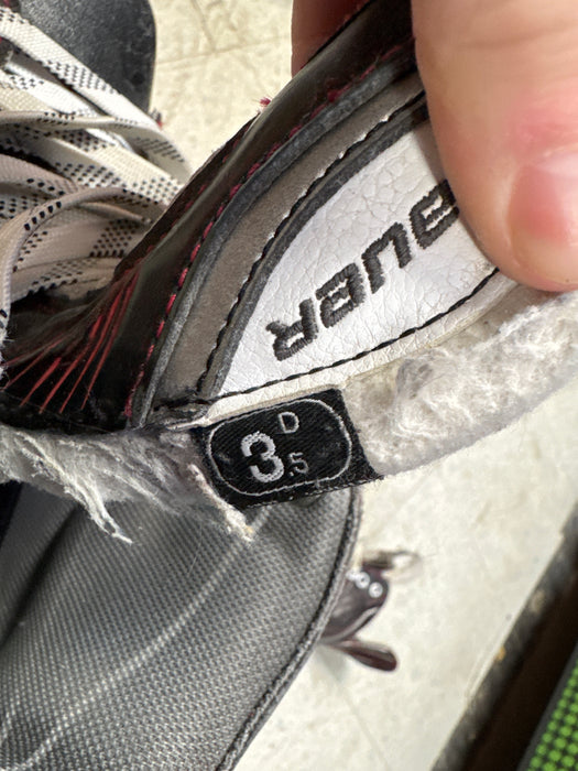 Used Bauer Vapor X90 Skates Size 3.5D