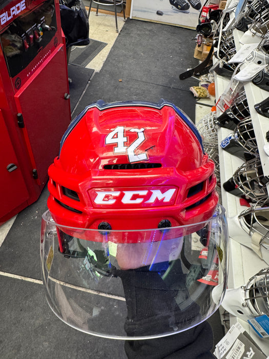 PRO STOCK Oshawa Generals CCM SuperTacks X Helmet Medium