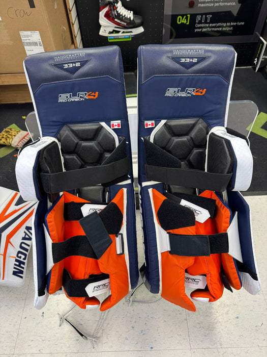 Vaughn SLR4 Pro Carbon Goalie Pad Set 33” + 2” Senior
