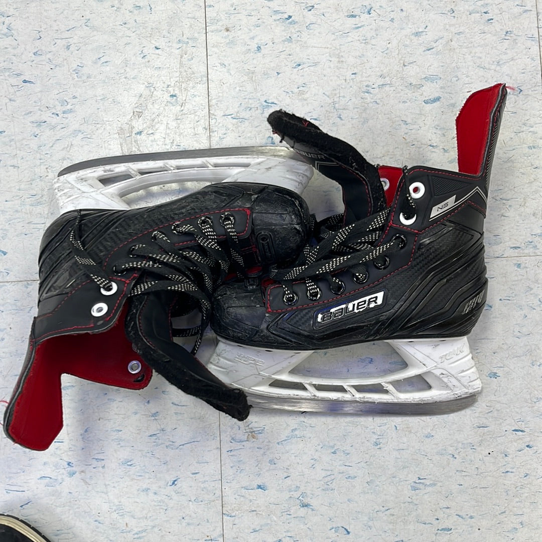 Used Bauer NS Size 1 Player Skates — Crow's Sports Hockey