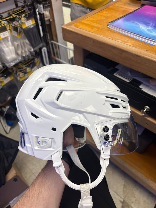 Used Bauer Re-Akt 150 Senior Large #52 Cade Webber Pro Stock Helmet