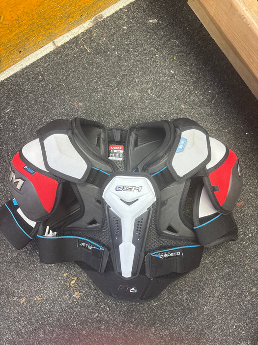 Used CCM Jetspeed FT6 Shoulder Pads Size Junior Large
