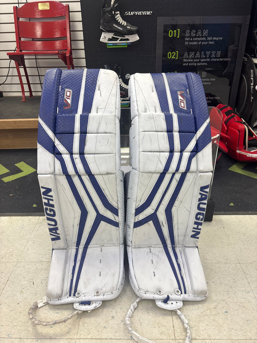 Used Vaughn V10 Goal Leg Pads Senior Size 34+2