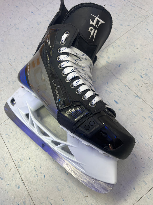 Used CCM JetSpeed FT6 Pro Maple Leafs Pro Stock - John Tavares - Size 9.75 Skates