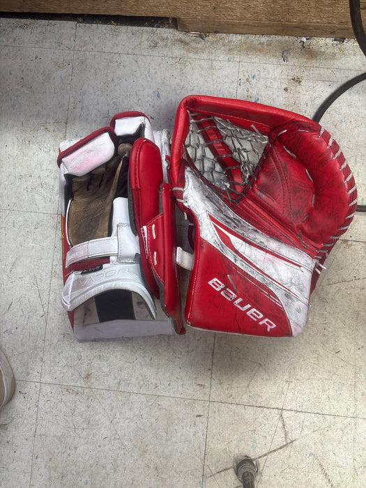 Used Bauer X5 Pro Catcher And Blocker Set Size Intermediate