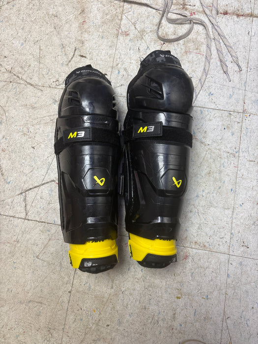 Used Bauer M3 Shin Pads Size 12”