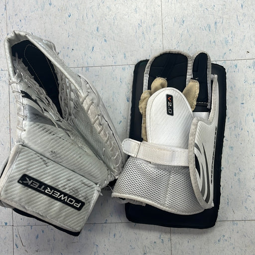 Used PowerTek V2.0 Youth Catcher Blocker Set