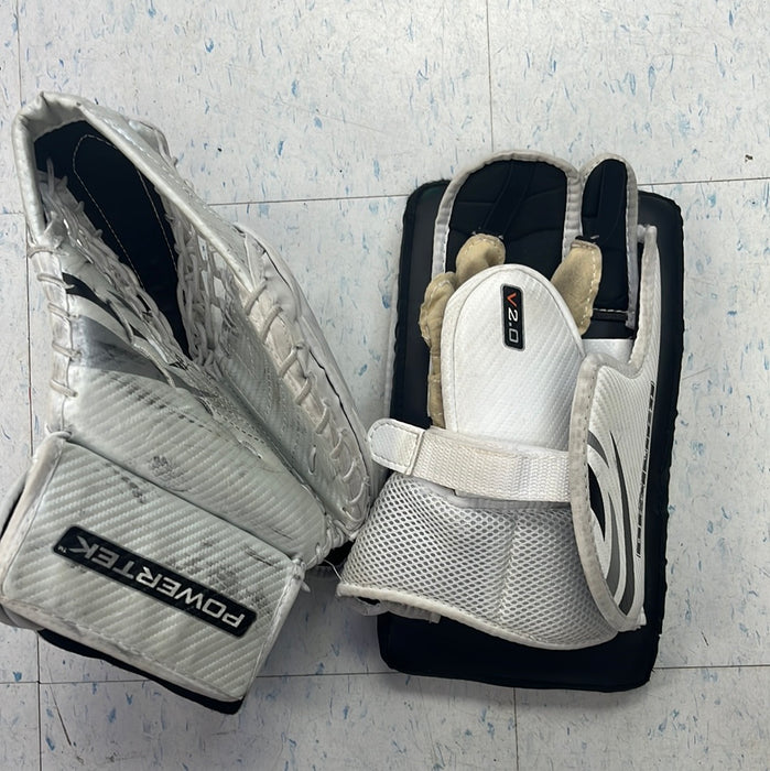 Used PowerTek V2.0 Youth Catcher Blocker Set