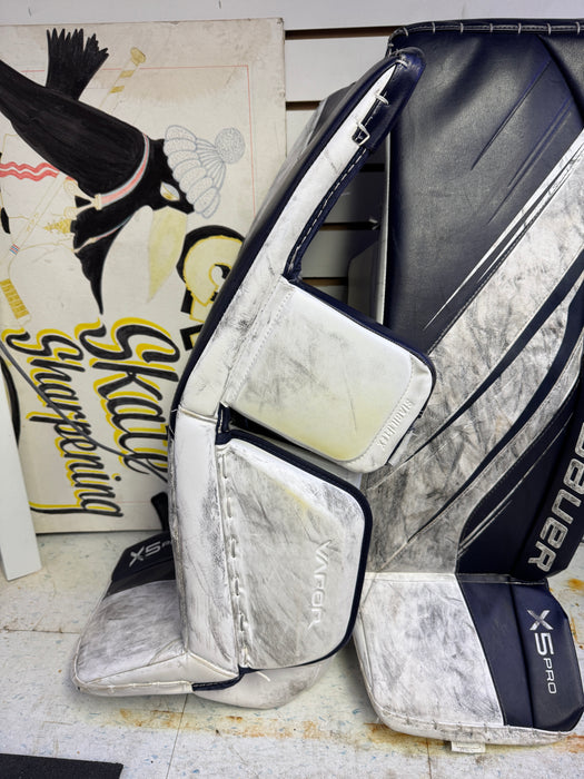 Used Bauer X5 Pro Goalie Leg Pads Senior Medium 34" - As-Is