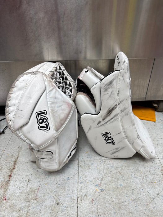 Used True Lefevre L87 Goalie Catcher and Blocker Pair Senior