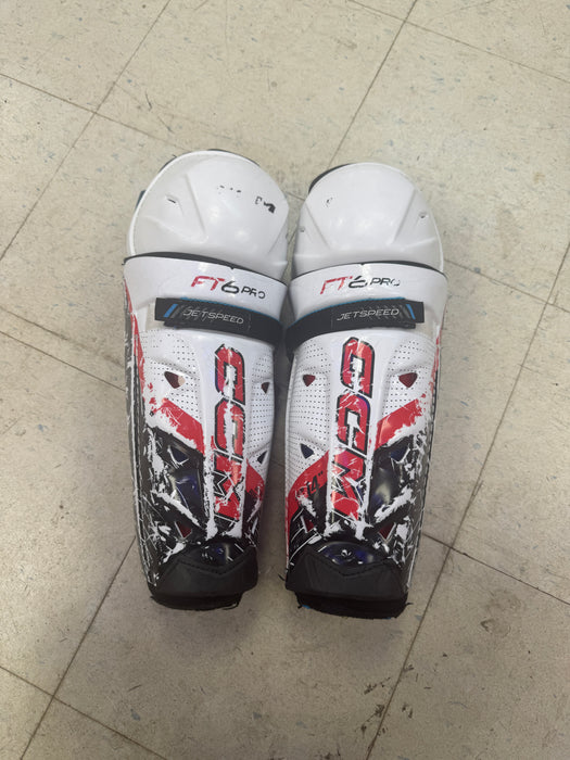 Used CCM Jetspeed FT6 Pro Shin Guards 14"