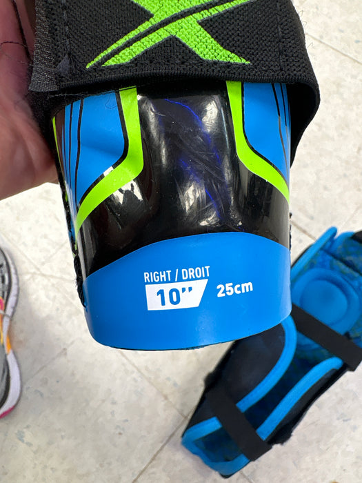 Used Bauer X Junior 10" Shin Guards