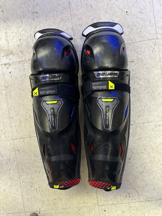 Used Bauer Vapor Hyperlite 16” Shin Guards