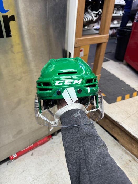 NHL Leafs Pro Stock St Pattys CCM TACKS X Helmet Senior Small