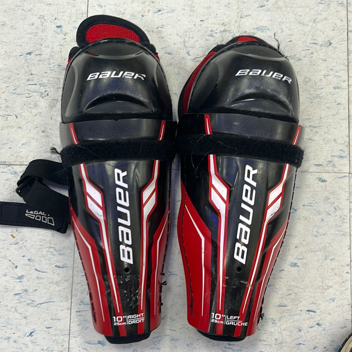 Used Bauer Legacy 10” Shin Pads