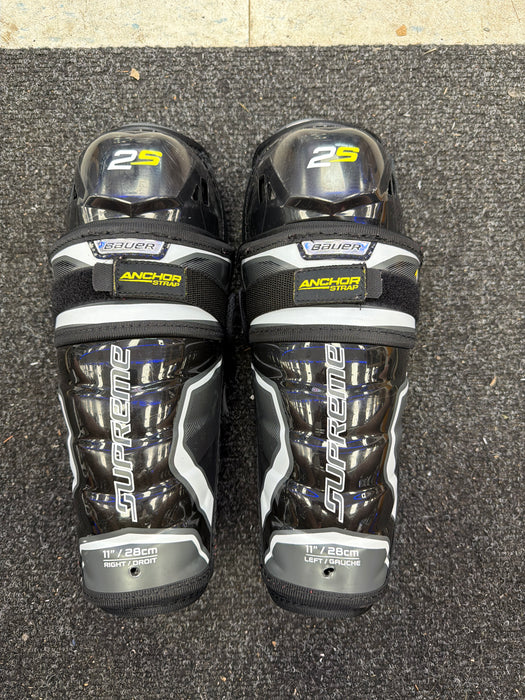 Used Bauer Supreme 2s 11” Junior Shin Guard