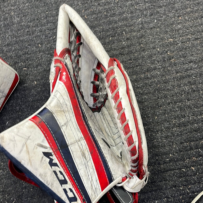 Used CCM Premier R1.5 Junior Catcher Blocker Set