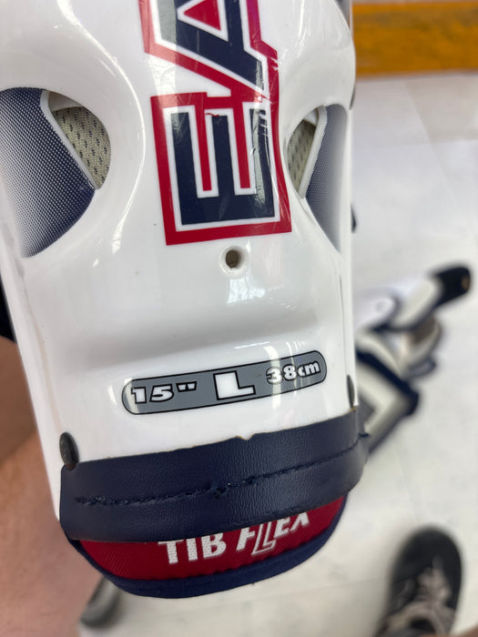 Used Easton Synergy 800 15” Shin Guard
