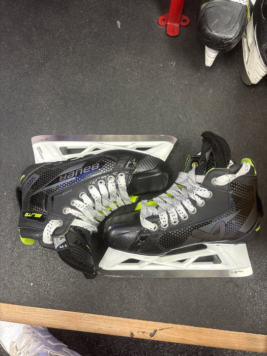 Used Bauer Vapor Elite Goalie Skates Size 4 Fit 3