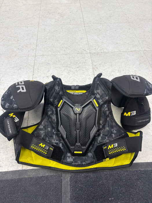Used Bauer Supreme M3 Intermediate Large Shoulder Pads
